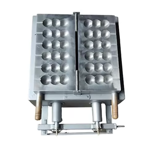 Gas operated Snack Round  Ball Waffle maker