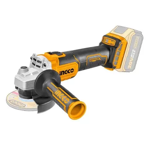 Ingco 100mm (4inch) Cordless Angle Grinder 20V, CAGLI201008